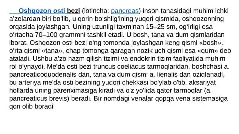 Oshqozon Osti Bezi Kasalliklari 2