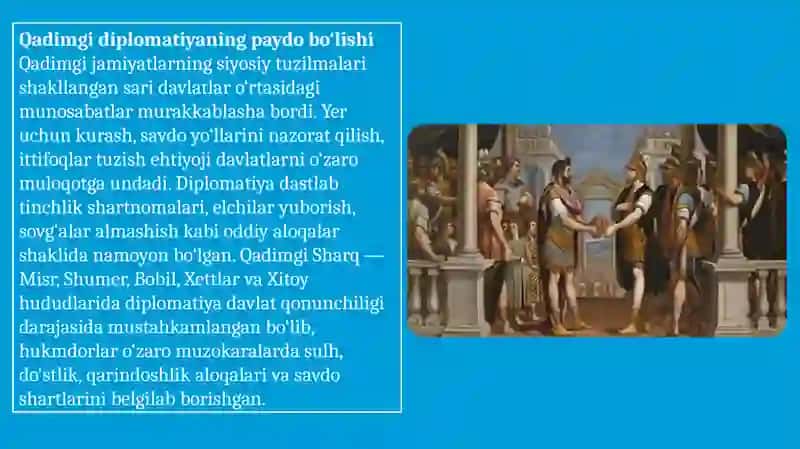 Qadimgi davrda xalqaro munosabatlar va diplomatiya 2