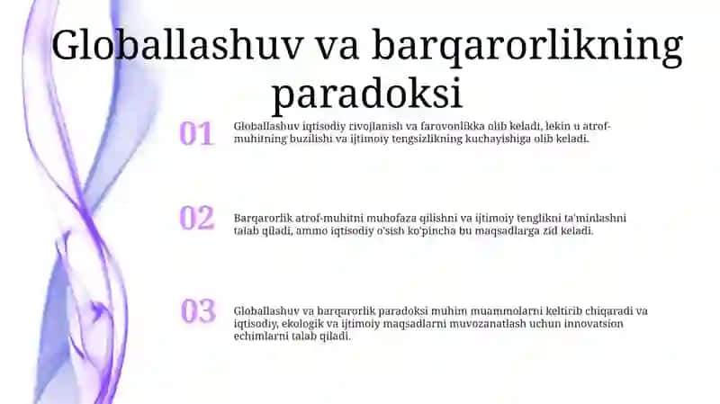 Globallashuv, Globalistika Va Barqaror Taraqqiyot Jarayonlarining Mohiyati 2