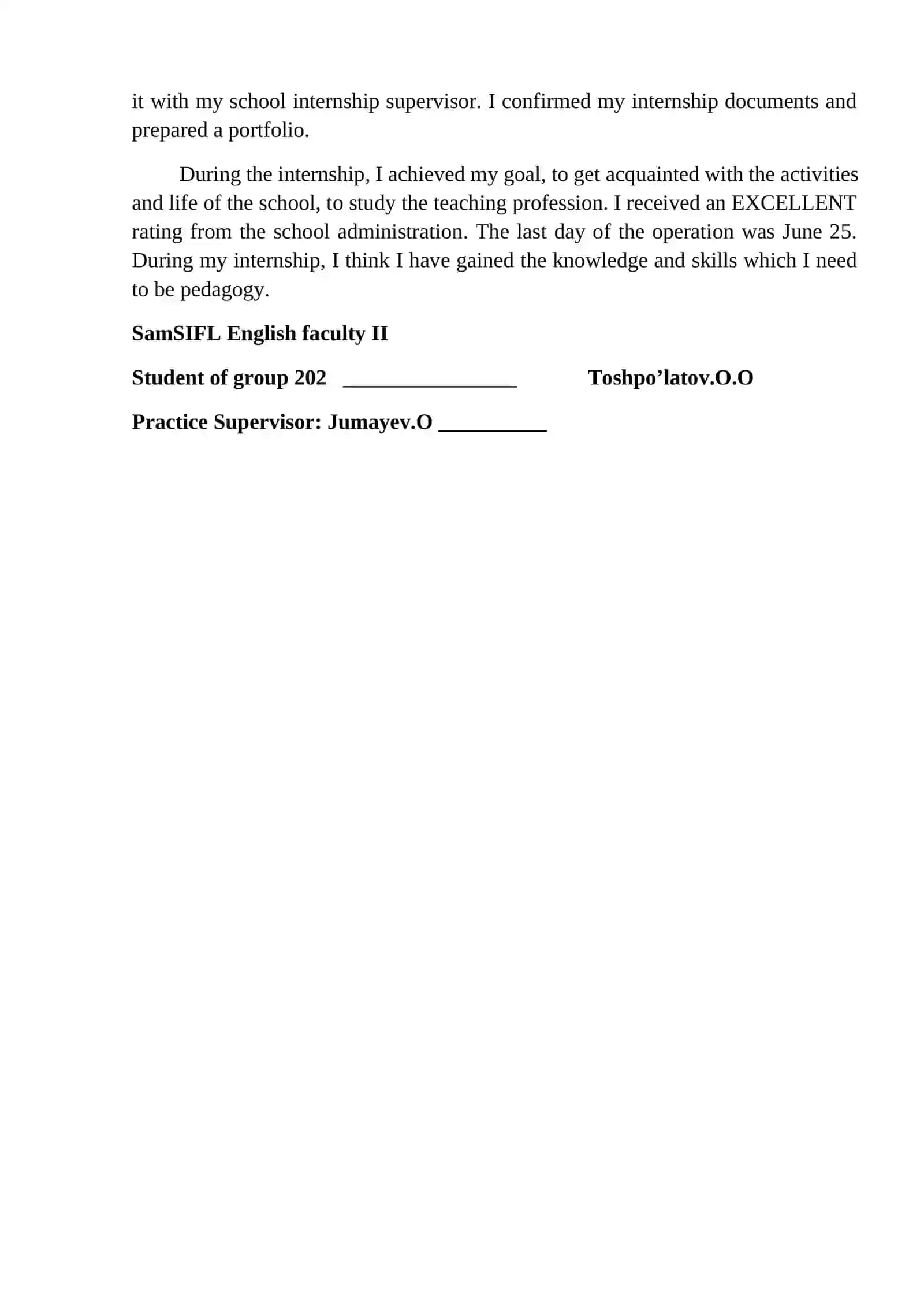 REFLECTIVE WRITING 2