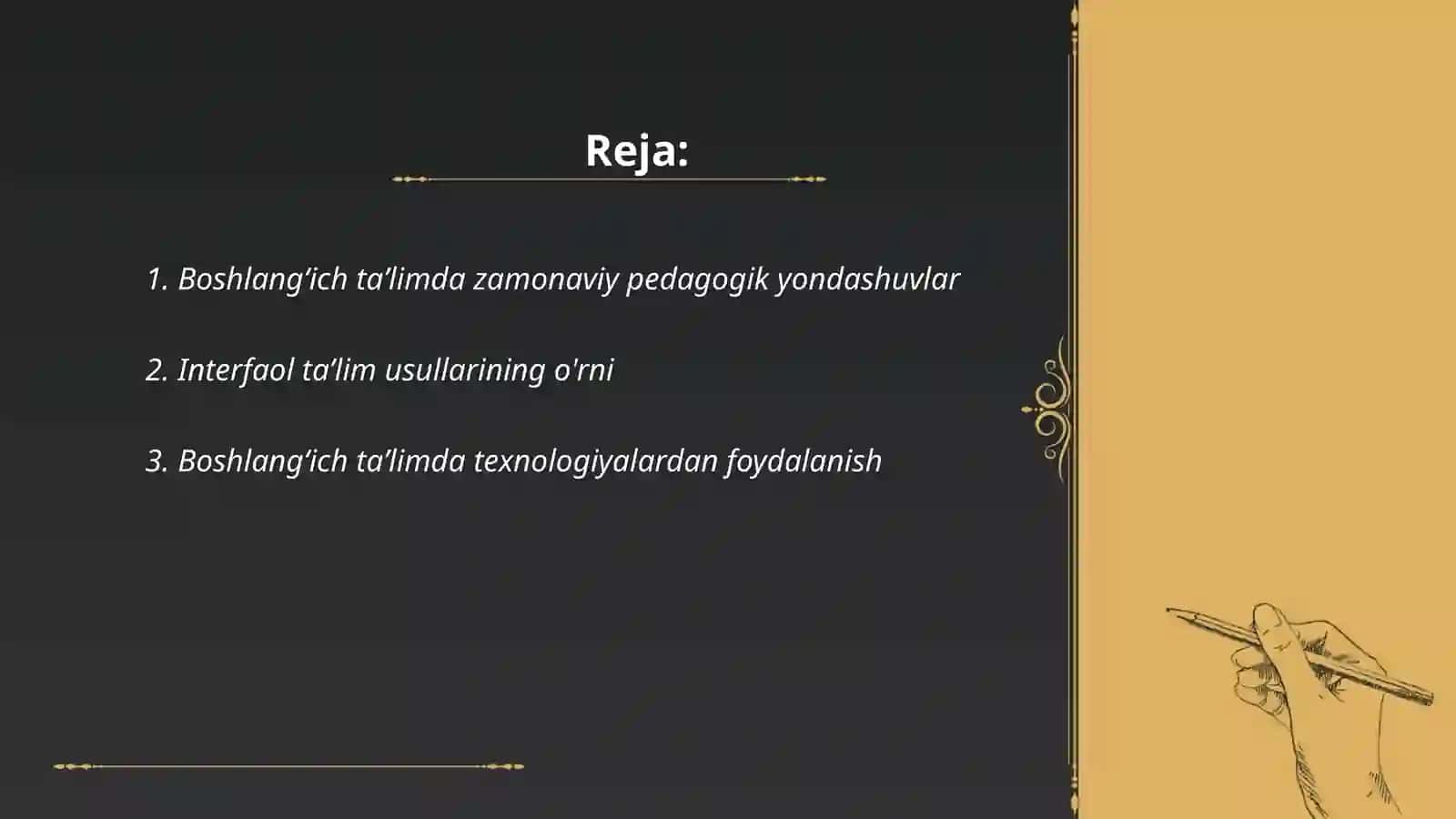 Boshlangʻich taʼlim pedagogikasining zamonaviy tendensiyalarining oʻrganish 2