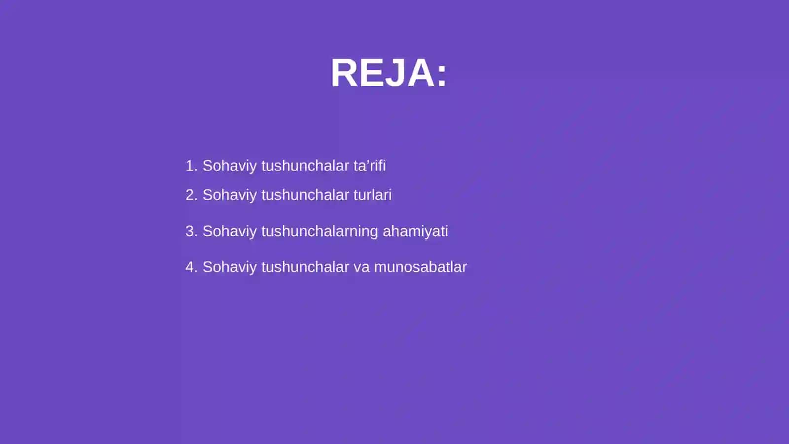Sohaviy tushunchalar mavzusi 2