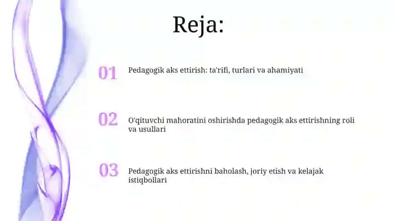 Pedagogik aks ettirish 2