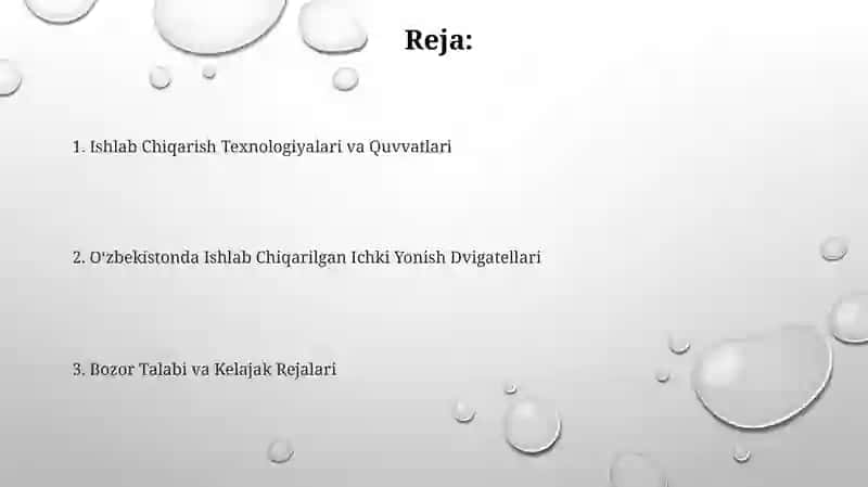 Oʻzbekistonda Ishlab Chiqarilgan Ichki Yonish Dvigatellari 2