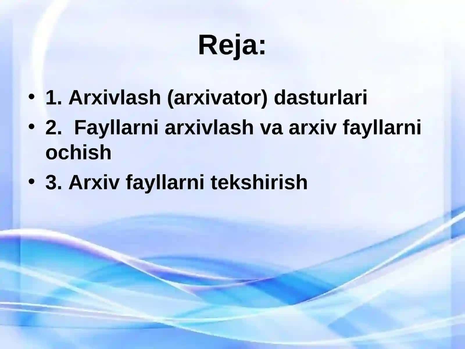 Fayllarni arxivlash 2