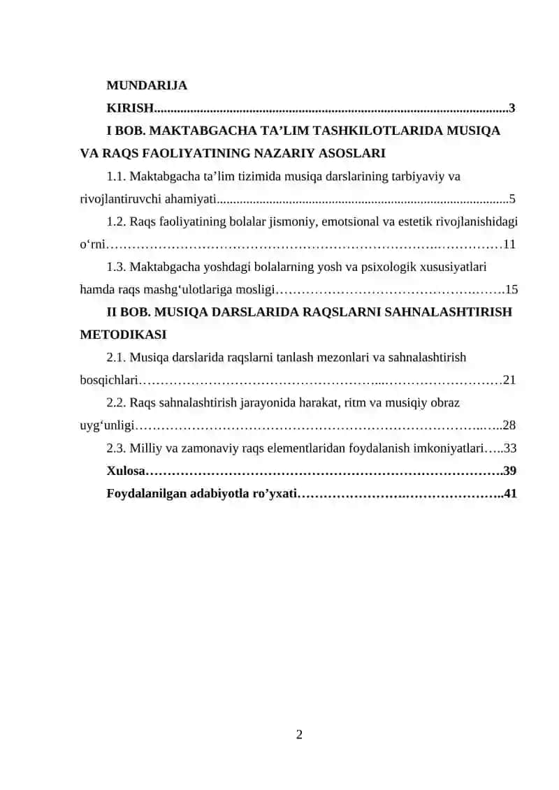Maktabgacha ta’lim tashkilotlarida musiqa darslarida raqslarni sahnalashtirish 2