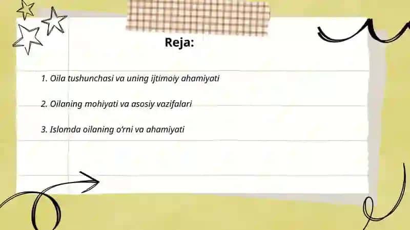 Oila haqida tushuncha va uning mohiyati. Oila va Islom 2