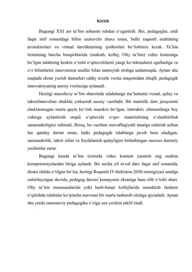 Camtasia Studio, iSpring CamPro, Bandicam va Capture dasturlari 2