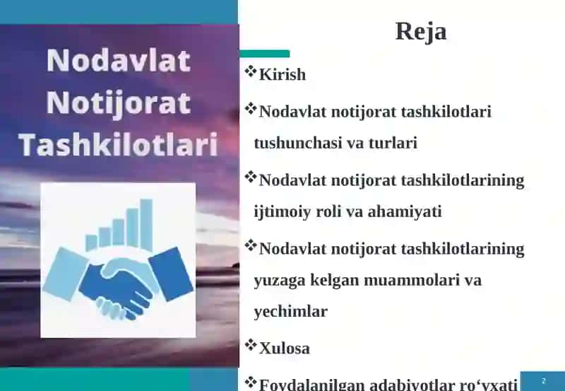Nodavlat Notijorat Tashkilotlari 2