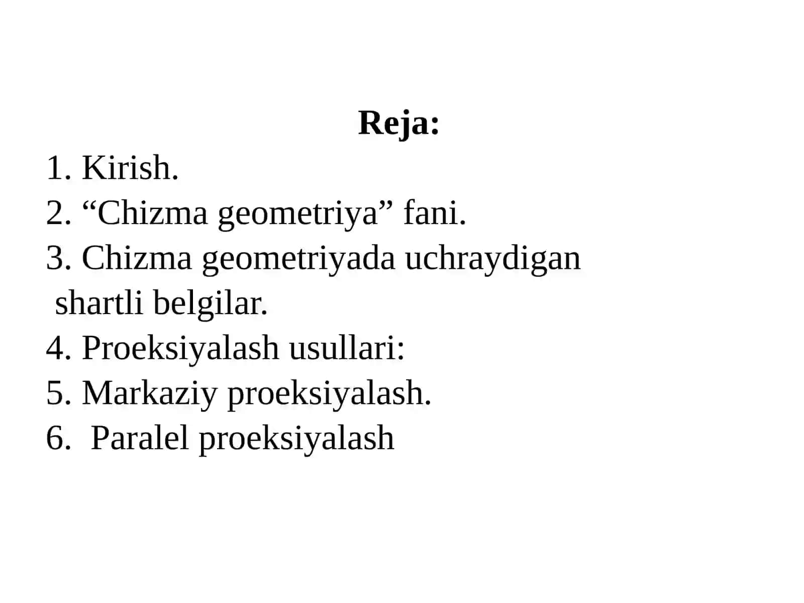 Chizma geometriya 2