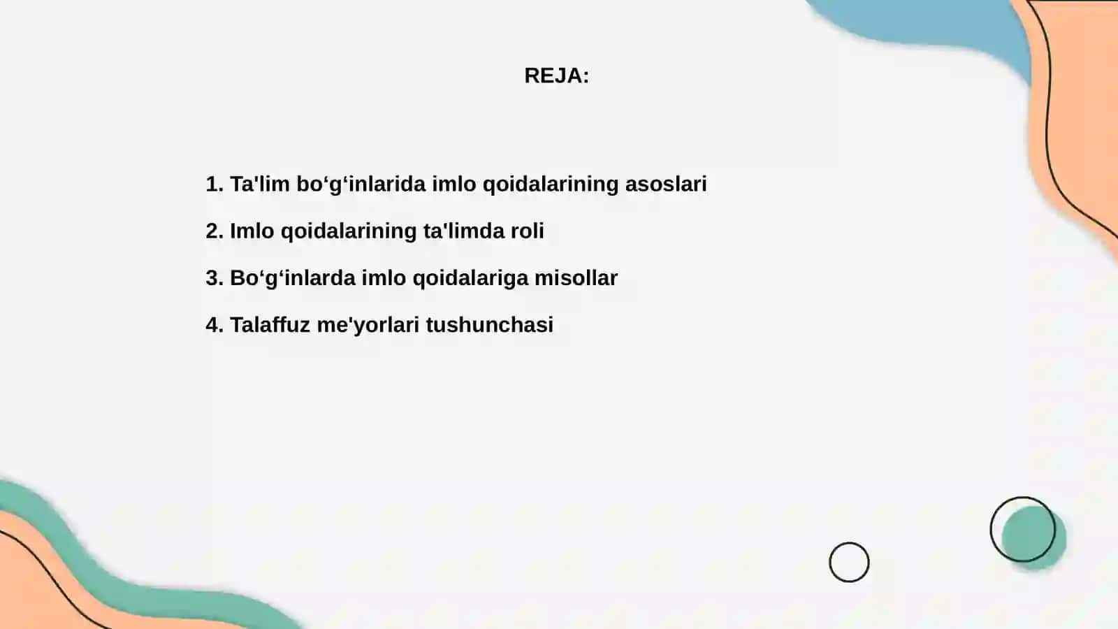 Ta'lim bo‘g‘inlarida imlo qoidalarining berilishi 2