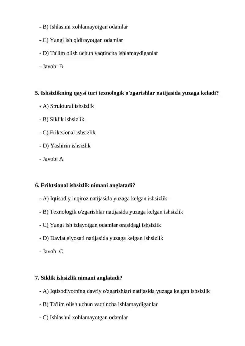 Siklik ishsizlik 2