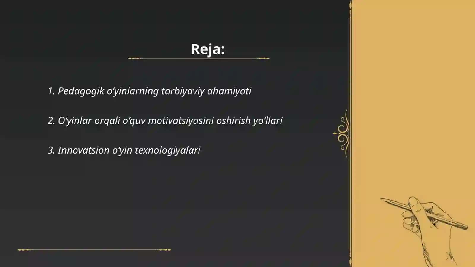Pedagogik òyinlarni tashkil etish va òtkazishda ijodiy yondashuv 2