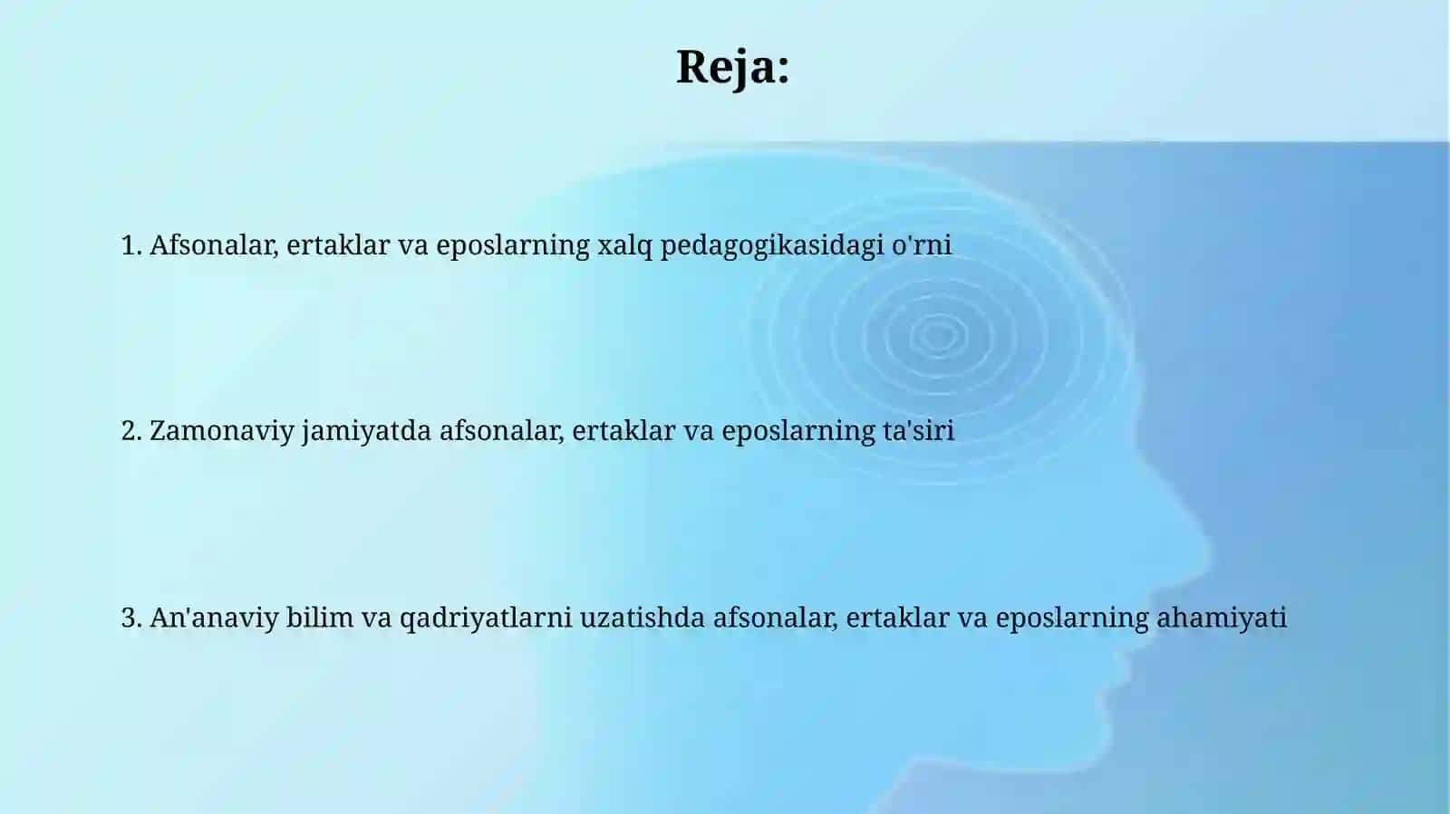 Afsona,rivoyat va dostonlarning xalq pedagogikasidagi o'rni va ahamiyati 2