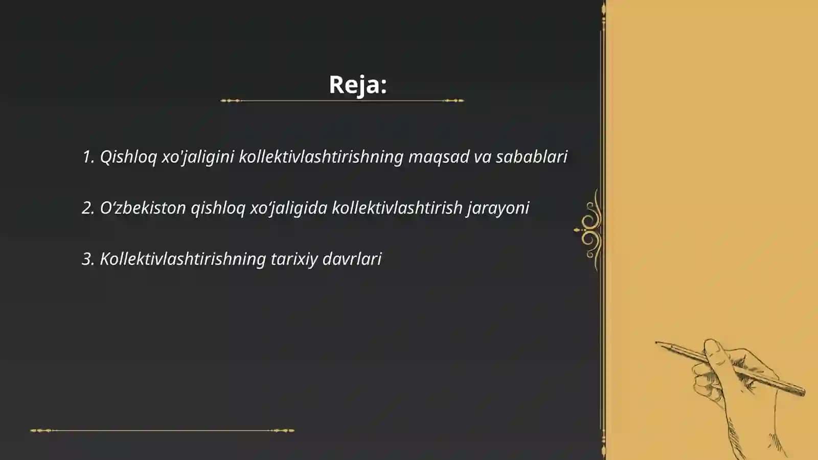 Ozbekistonda qishloq xojaligini yoppasiga kolektivlashtirish siyosati tarixshunosligi 2
