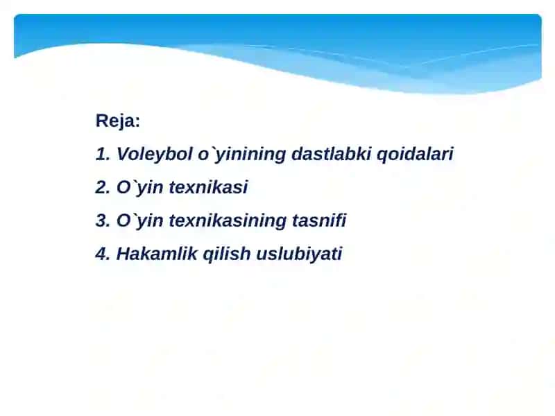 Voleybolda hakamlik qilish uslubiyati 2