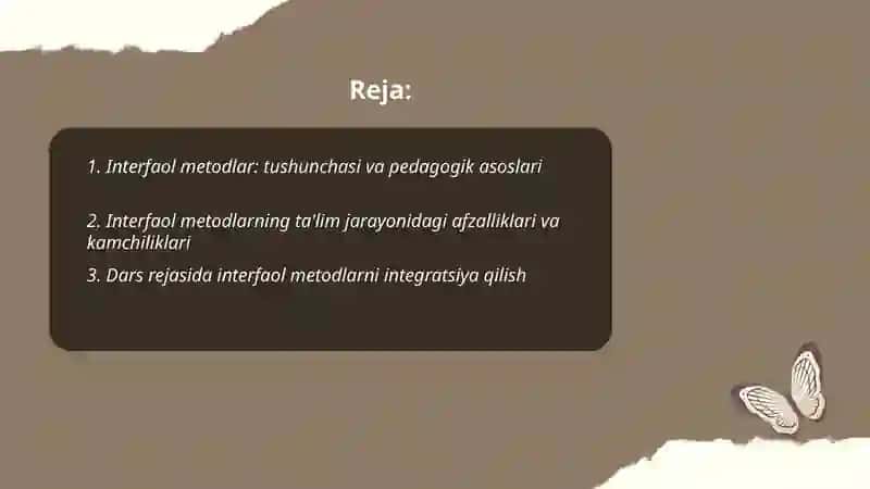 Interfaol metodlar 2