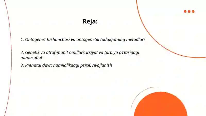 Umumiy psixologiya ontogenez psixologiyasi 2