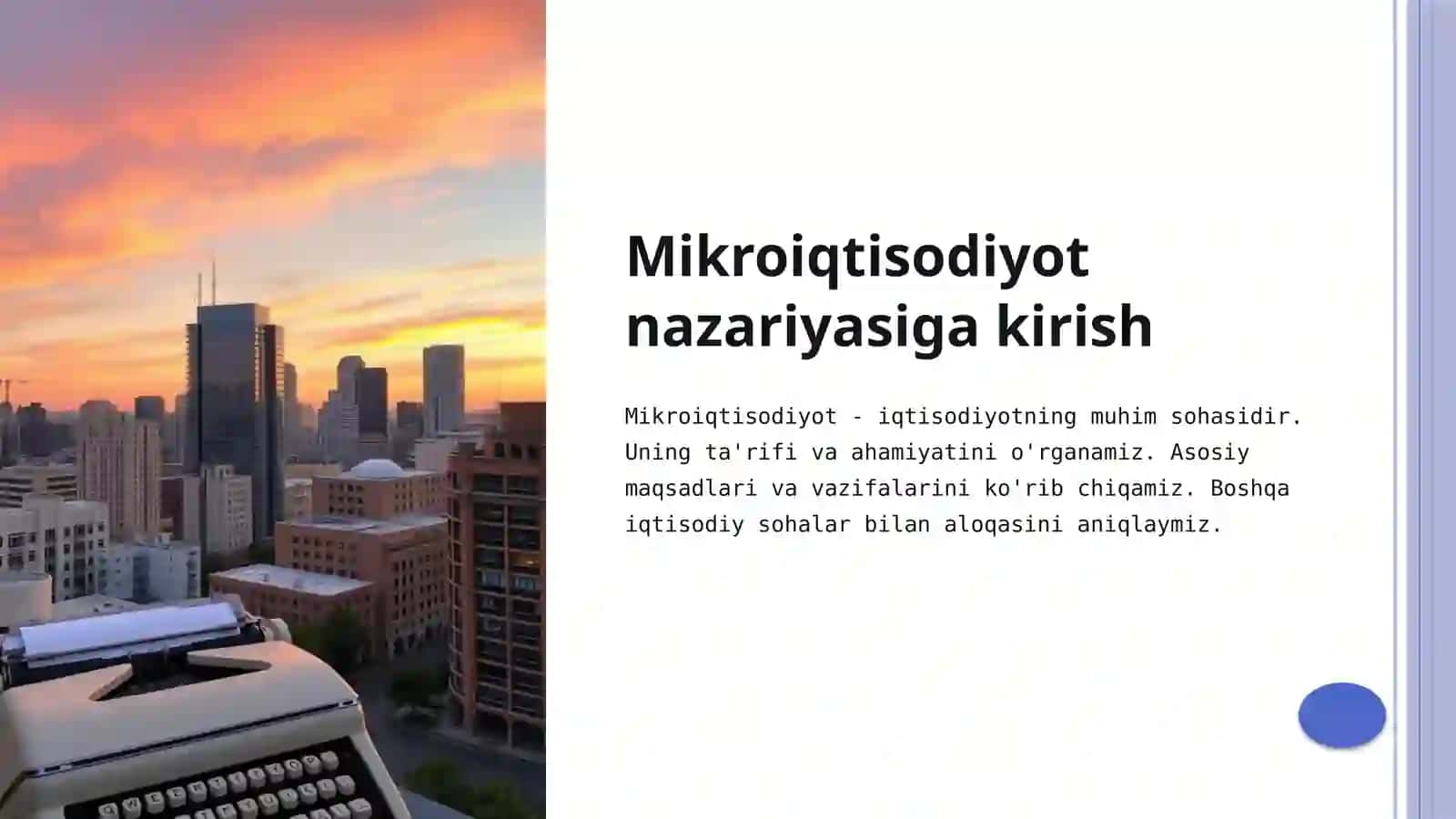 Mikroiqtisodiyot nazariyasiga kirish 2