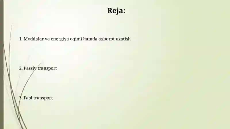 Moddalar va energiya oqimi 2
