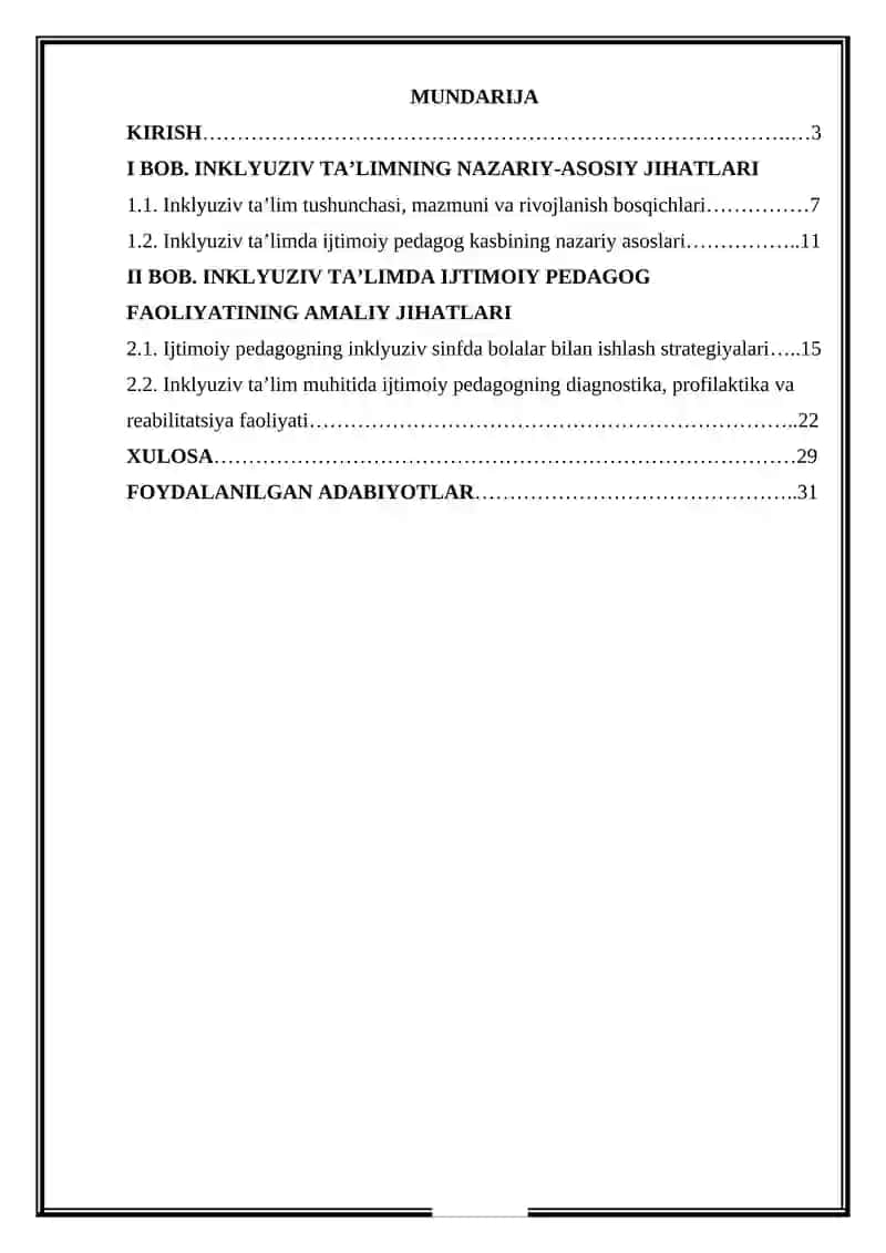 Inklyuziv ta'lim sharoitida ijtimoiy pedagog faoliyatining o'ziga xos jihatlari 2