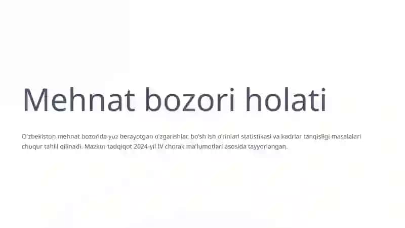 Bo'sh ish o'rinlari va kadrlar tanqisligi tahlili 2