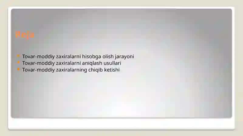 Tovar-moddiy zaxiralar 2