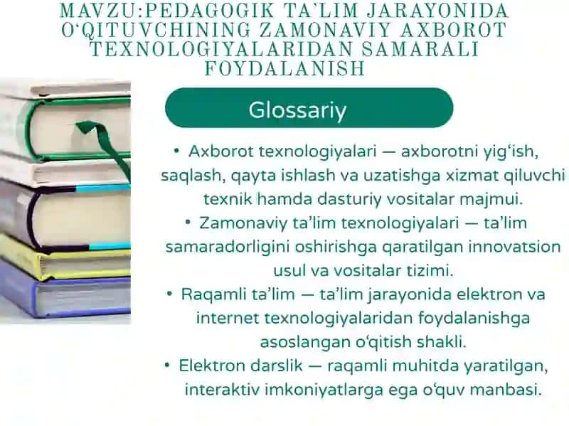 PEDAGOGIK MAHORAT FANIDAN TAYYORLAGAN MUSTAQIL TAʼLIMI 2