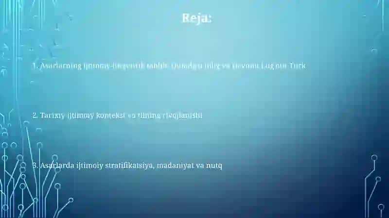 Qutadg‘u Bilig va Devonu Lug'otit Turk asarlari sotsiolingvistik tahlillar 2