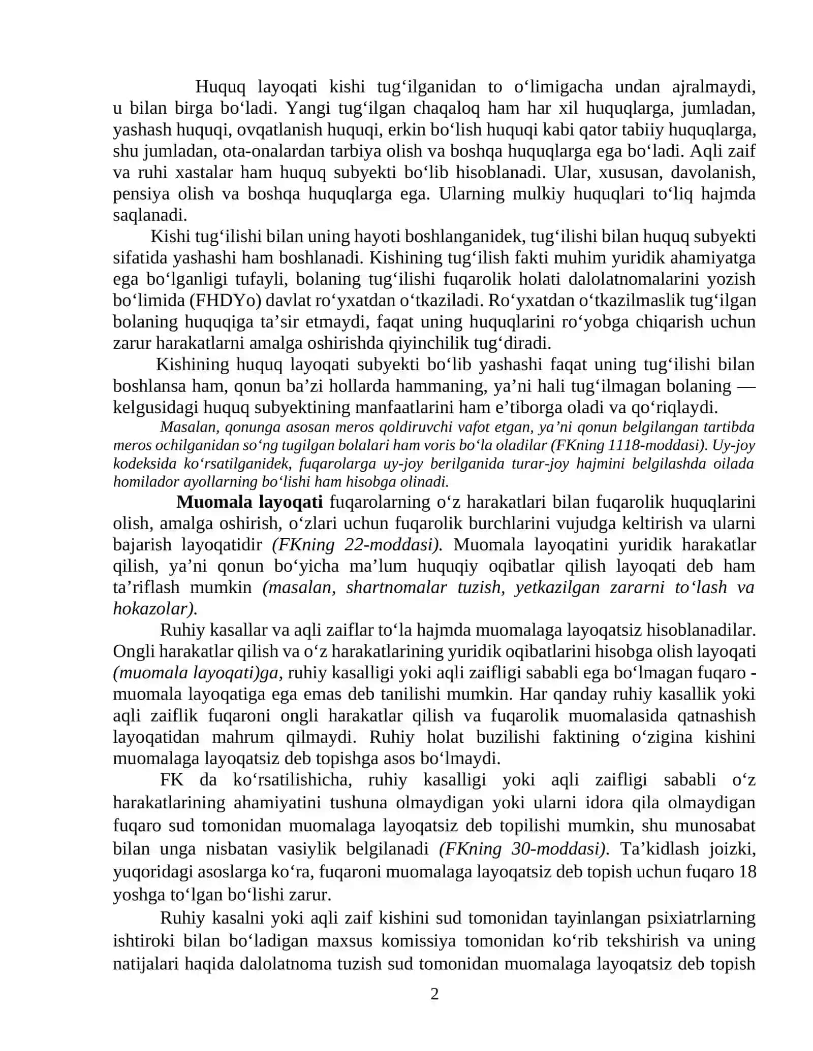 FUQAROLIK HUQUQINING SUBYEKTI SIFATIDA FUQAROLAR 2