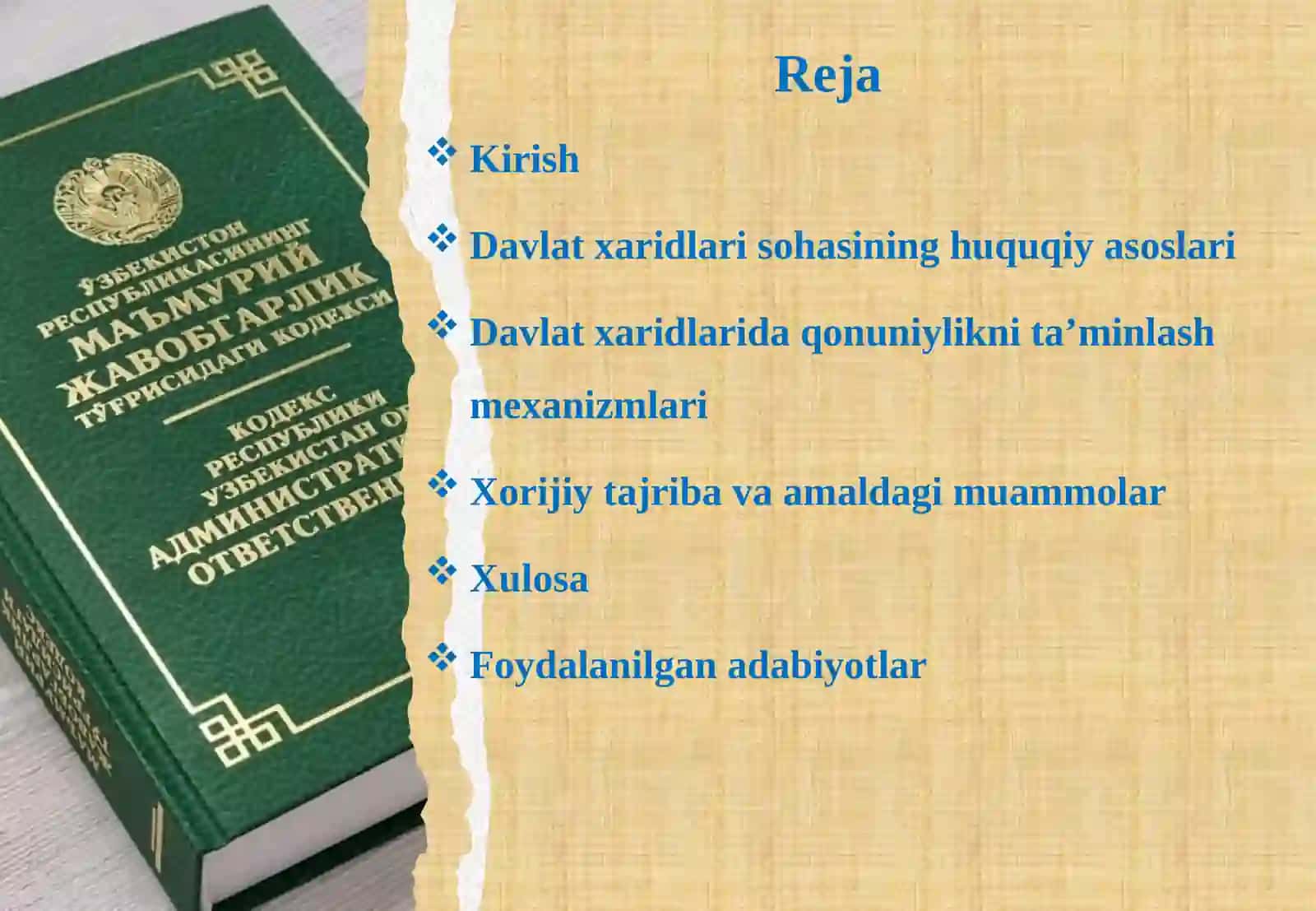 Davlat xaridlar sohasida qonuniylikni ta'minlash choralari 2