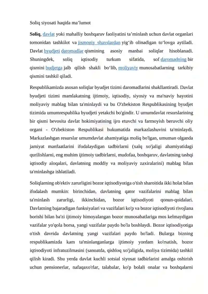 Soliq siyosatida risklarni boshqarish 2