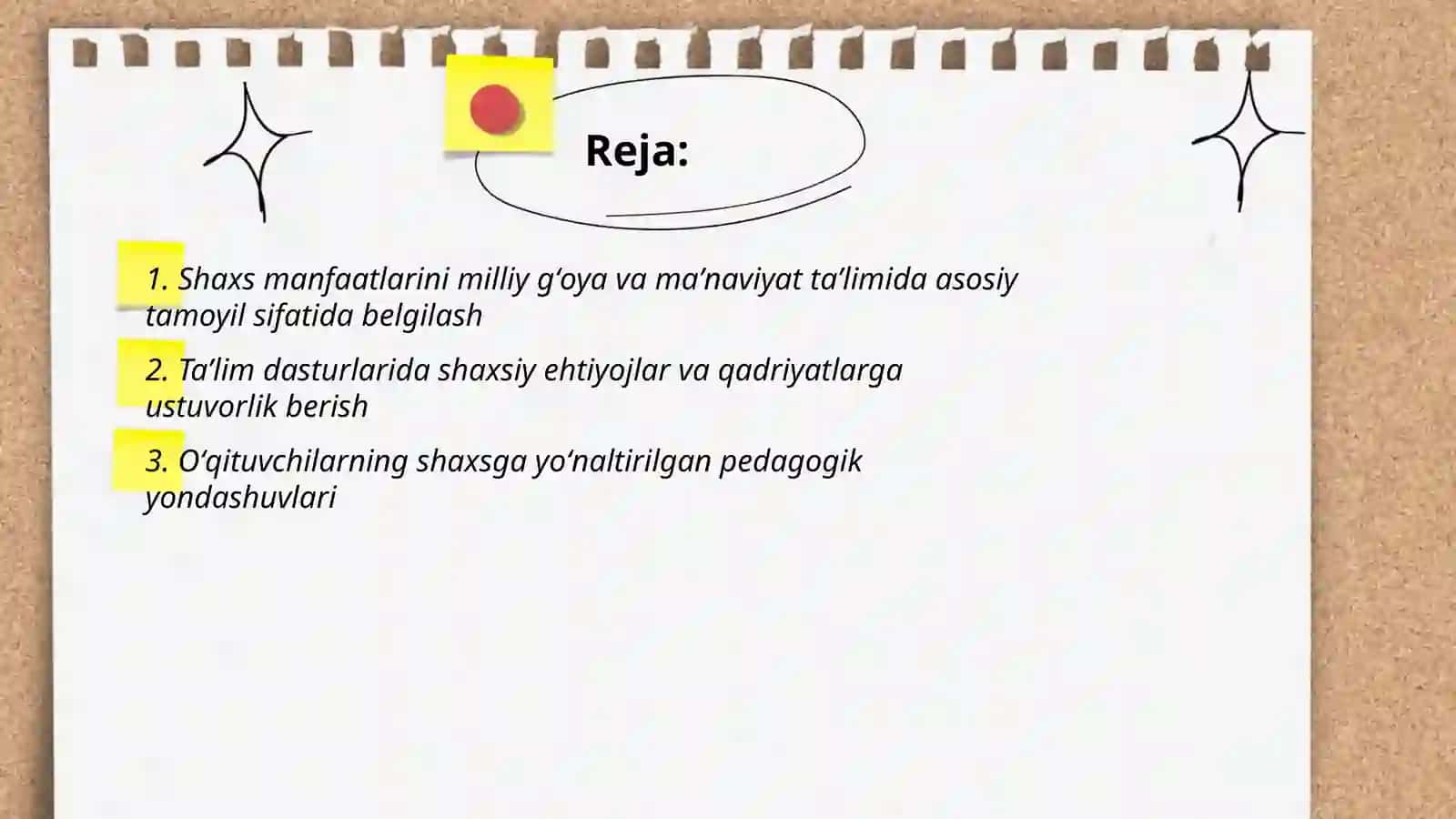 Milliy gʻoya va maʼnaviyat taʼlimida shaxs manfaatlari ustuvorligi 2