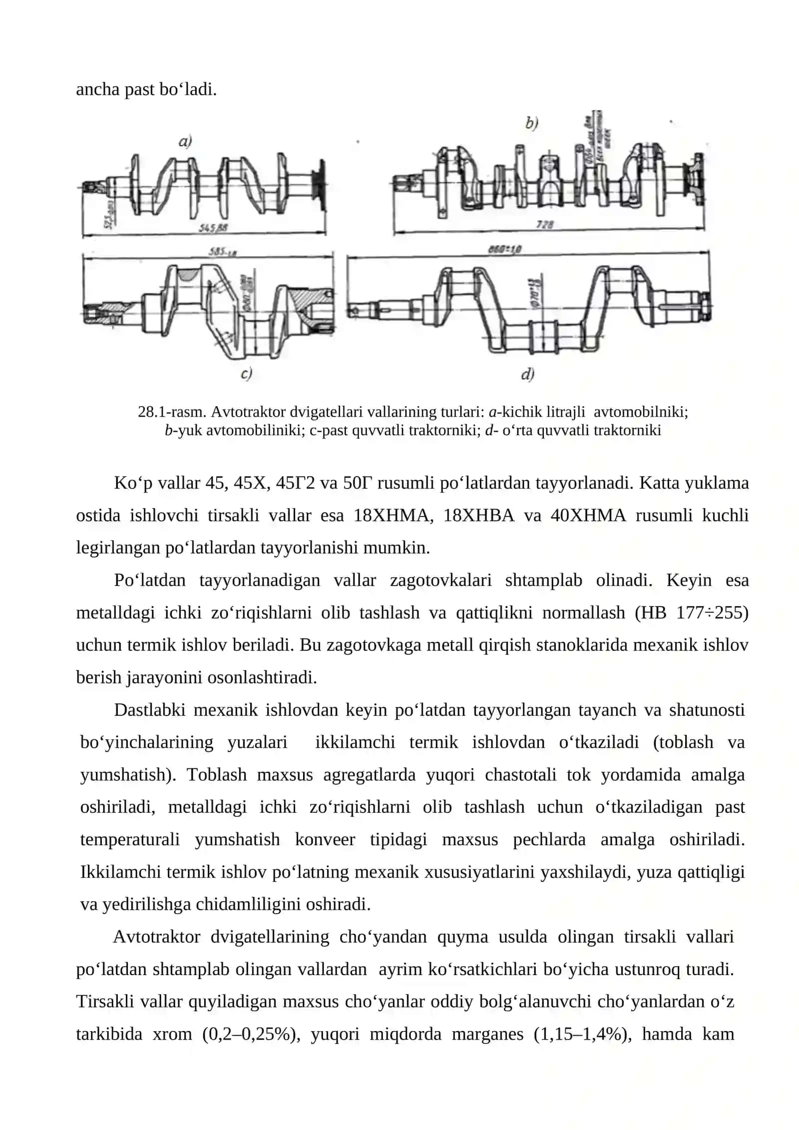 TIRSAKLI VALLARGA MEXANIK IShLOV BERISh TEXNOLOGIK JARAYoNLARI 2