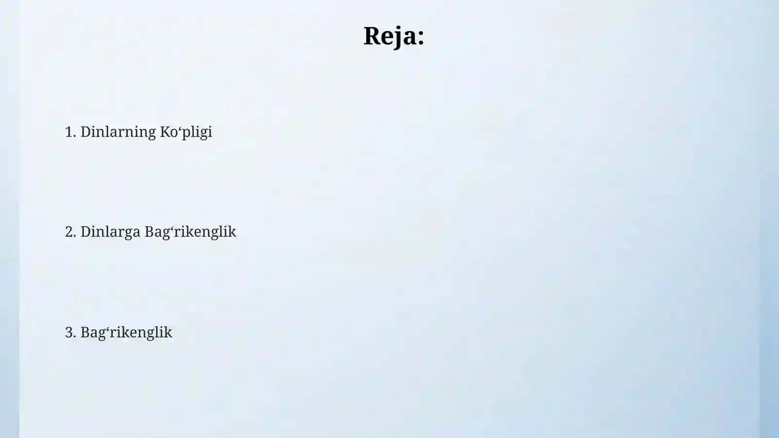 Dinlarning Koʻpligi 2