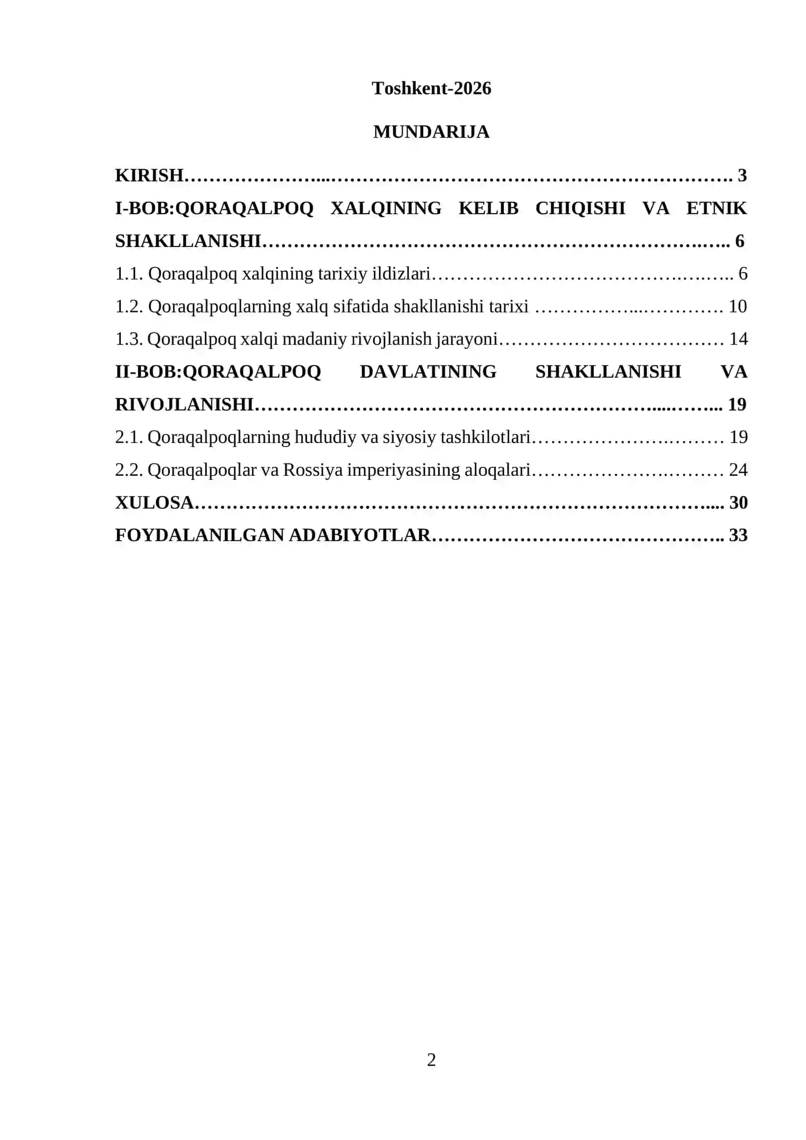 Qaraqolpoq xalqi va davlatining shakilanishi 2