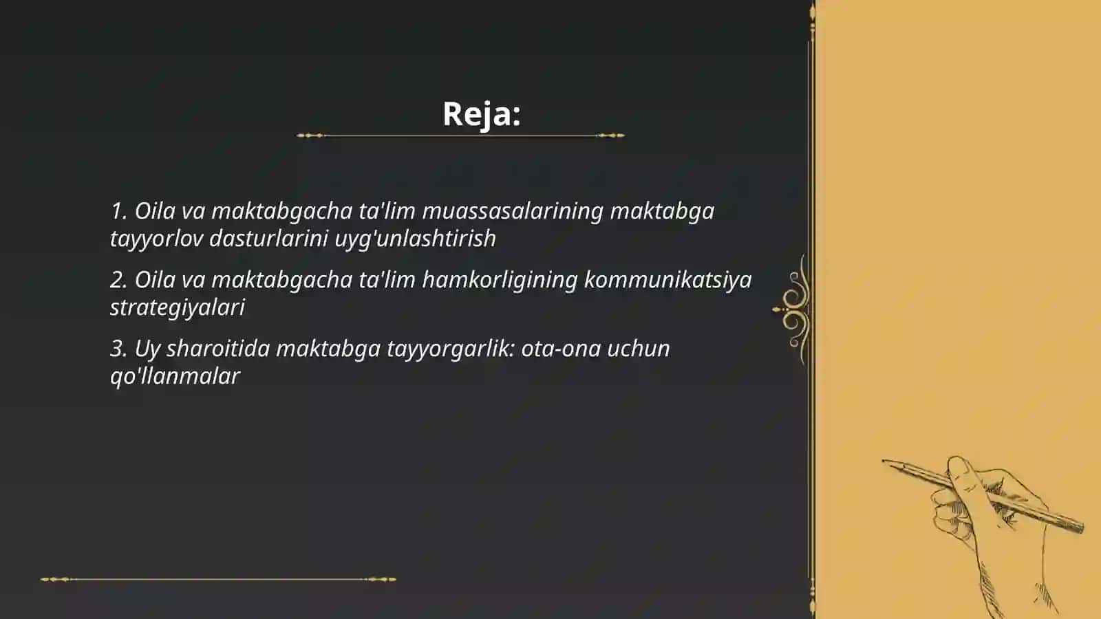 Bolalarni maktabga tayyorlashda oila va maktabgacha taʼlim tashkilotlarining oʻrni 2