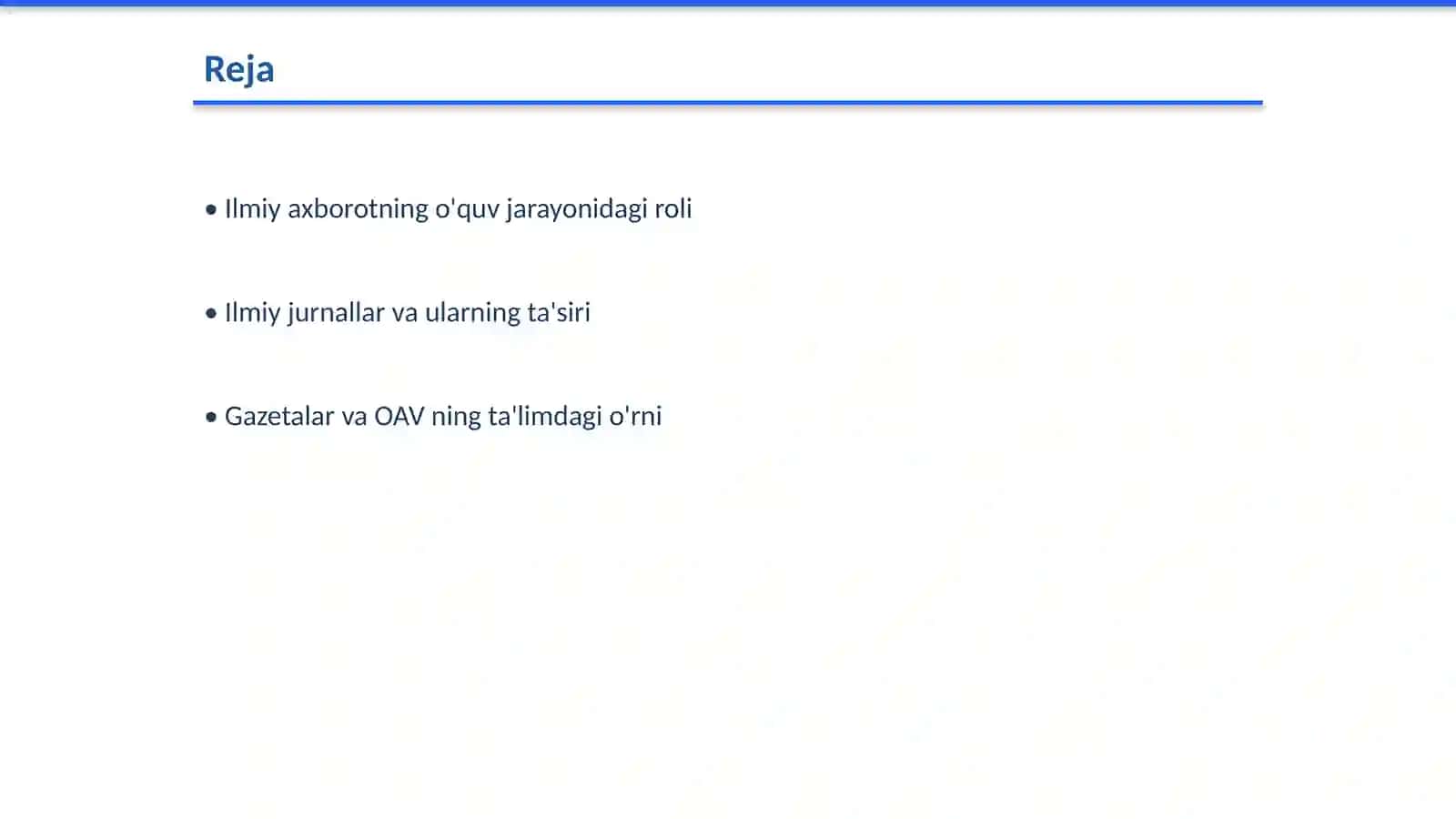 Ilmiy axborotning o'quv jarayonidagi roli 2