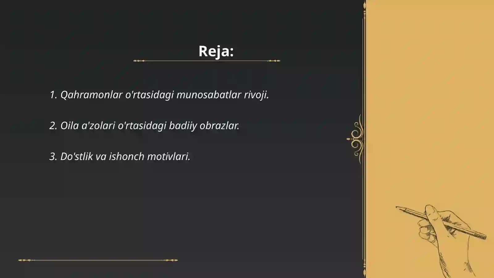 Ikki eshik orasi romanida qahramon munosabatlarining badiiy talqini 2