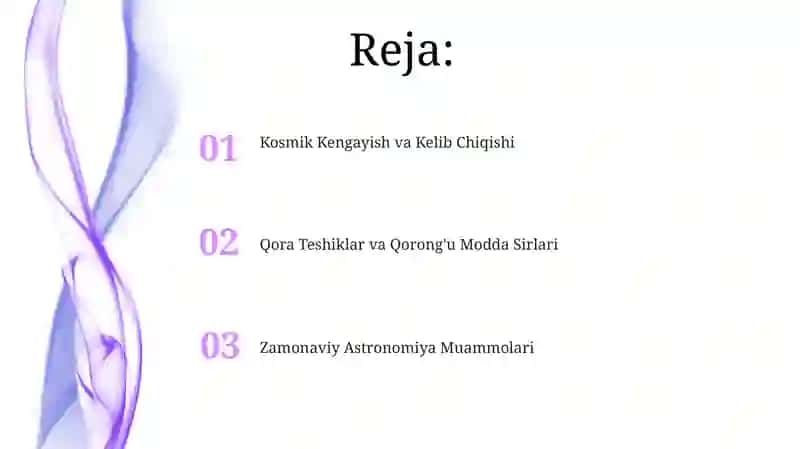 Zamonaviy Astronomiya Muammolari 2