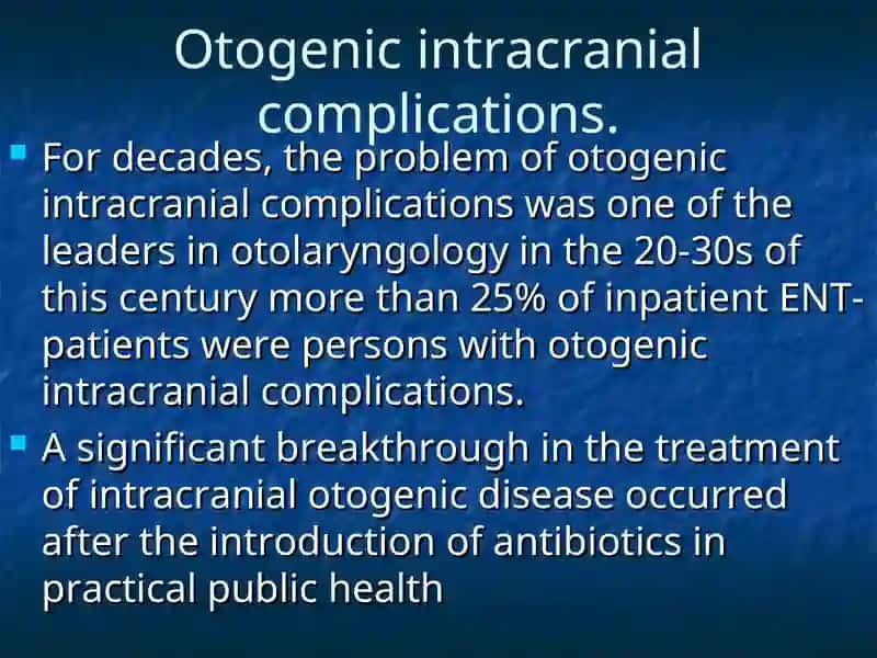 Otogenic intracranial complications 2