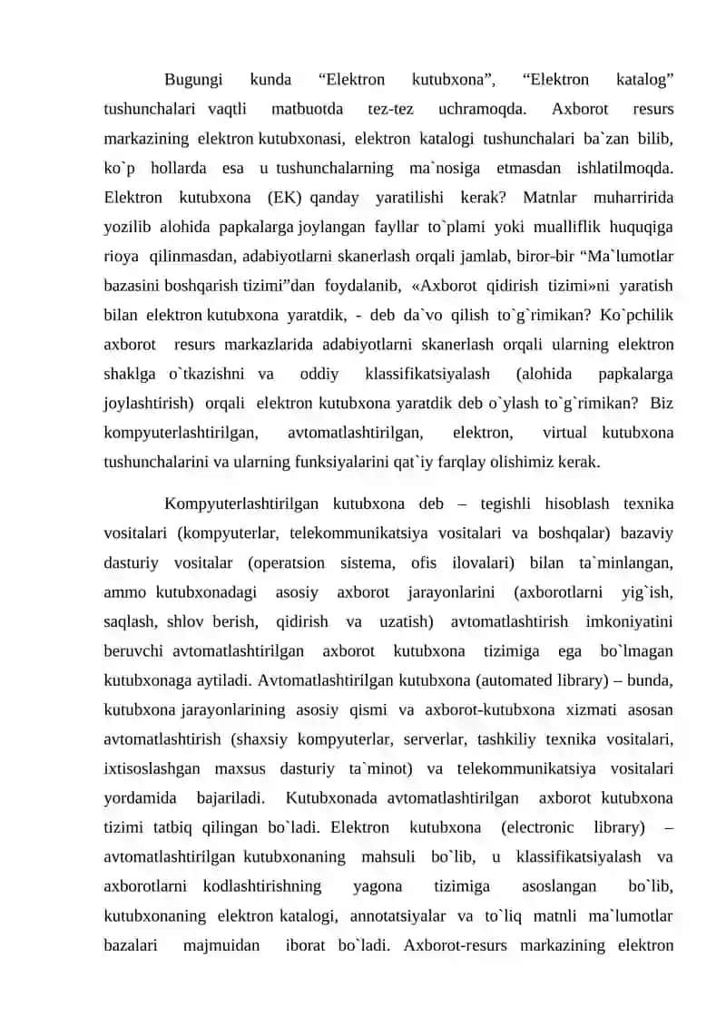 KUTUBXONALARNING VUJUDGA KELISHI VA UNING AHAMIYATI 2