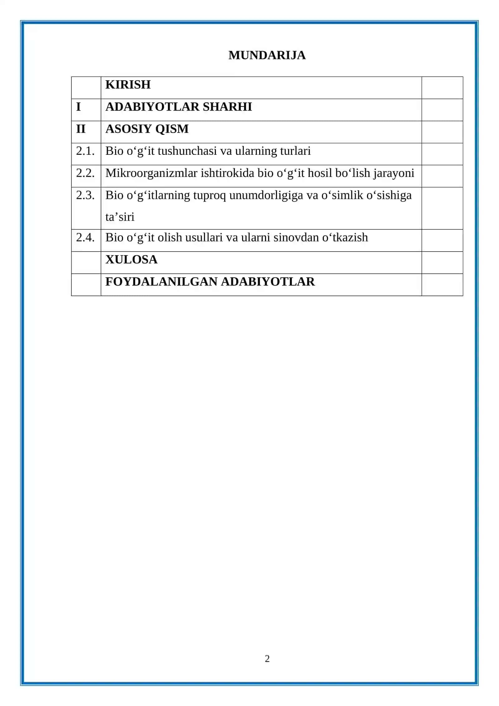 Bio o‘g‘it olish usullarini o‘rganish 2