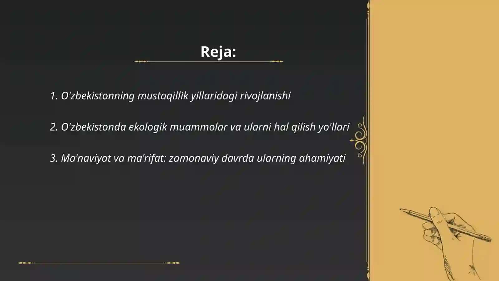 O'zbekistonning mustaqillik yillaridagi rivojlanishi 2