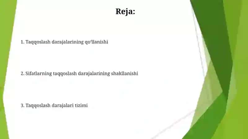 Lotin tilidagi orttirma darajadagi sifatlar 2