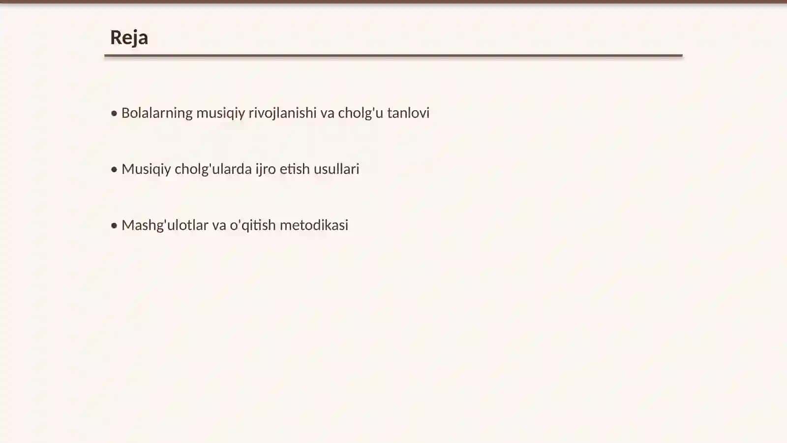Bolalarni musiqiy cholg'ularda ijroga o'rgatish 2