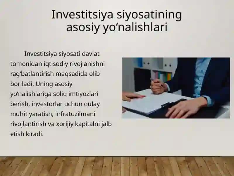 Investitsiyalarni iqtisodiy samaradorligini oshirish yo‘llari 2