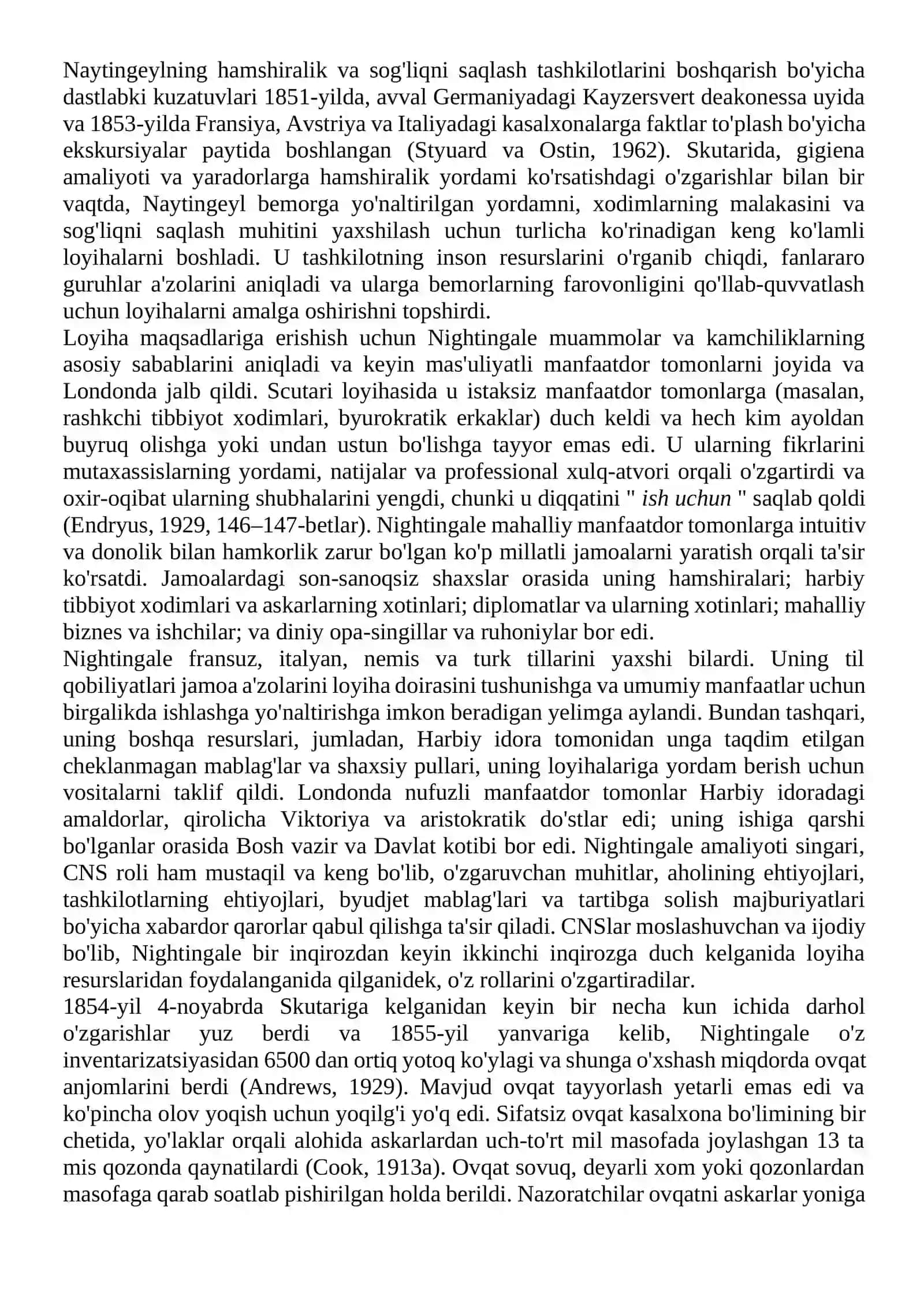 Florens Naytingeyl: Klinik hamshira mutaxassisi roli uchun vizyoner 2