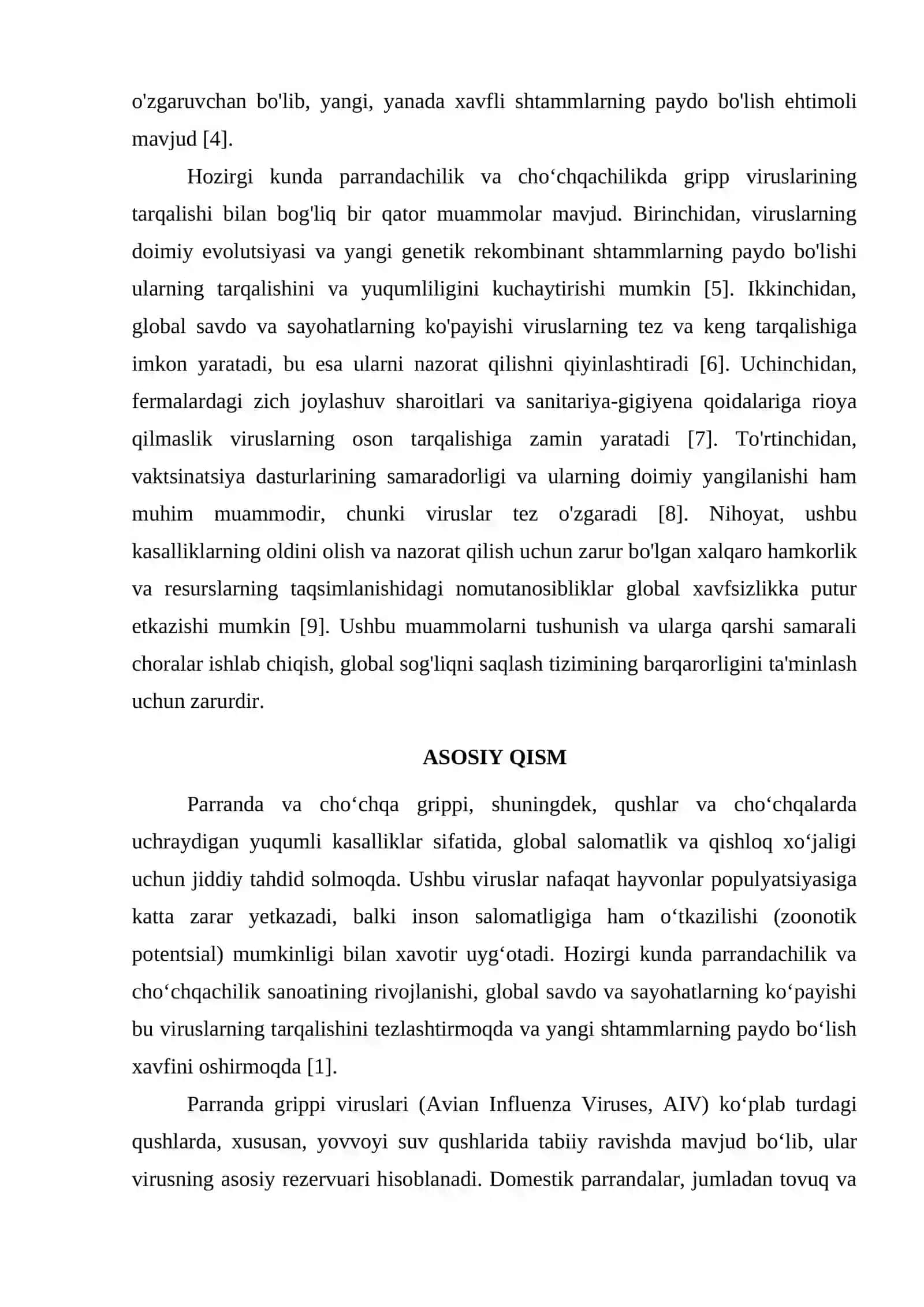 PARRANDA VA CHOʻCHQA GRIPPI. UNING HOZIRGI KUNDAGI MUAMMOLARI 2