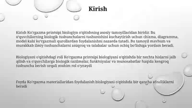 Bialogiyani Oqitishda Korgazmalik Prinspining Roli 2